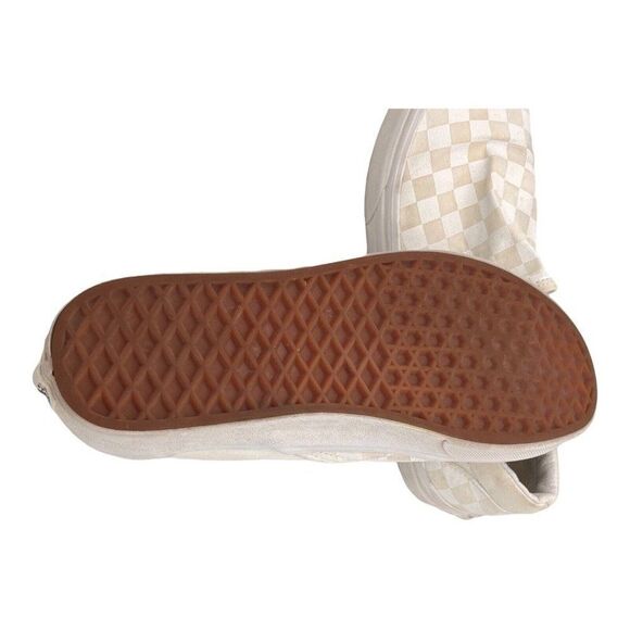 Vans Vault OG Era LX Checkboard Logo Size 7 Men's Shoes Tan And White - Picture 8 of 12